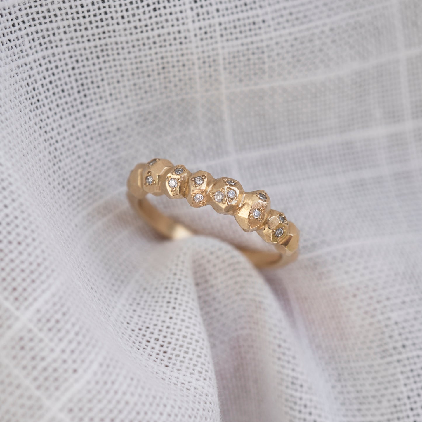 Gea Diamond Half Eternity Ring