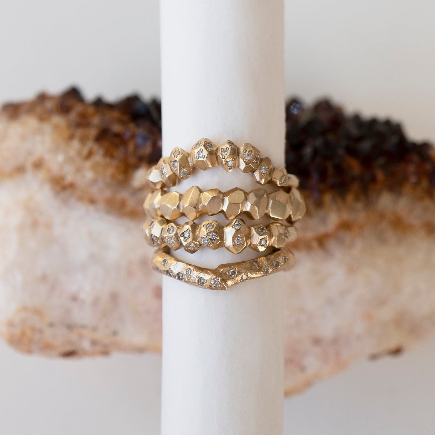 Gea Diamond Half Eternity Ring