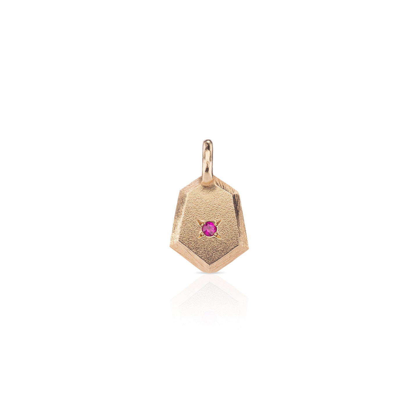 Faceted Tag Mini Pendant