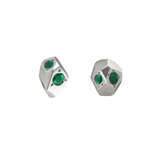 Gea Medium Studs - Green Onix