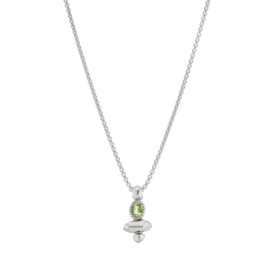 Gea Column Necklace - Peridot