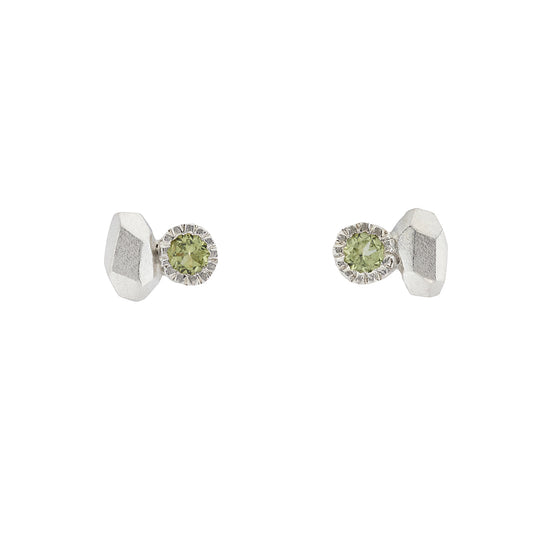 Gea Duo Studs - Peridot