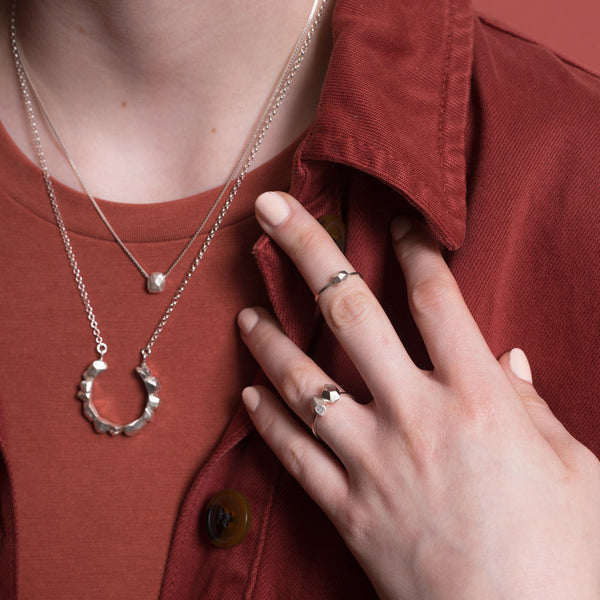 Gea - Collar Simple Plata